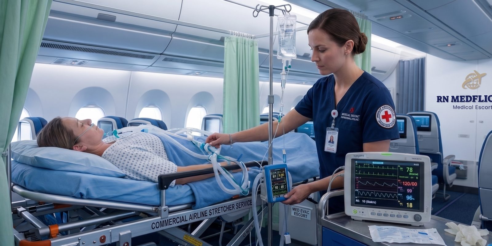 RN MEDFLIGHTS LLC Expands International Stretcher Service on Commercial Airlines for Patients Who Cannot Sit Upright